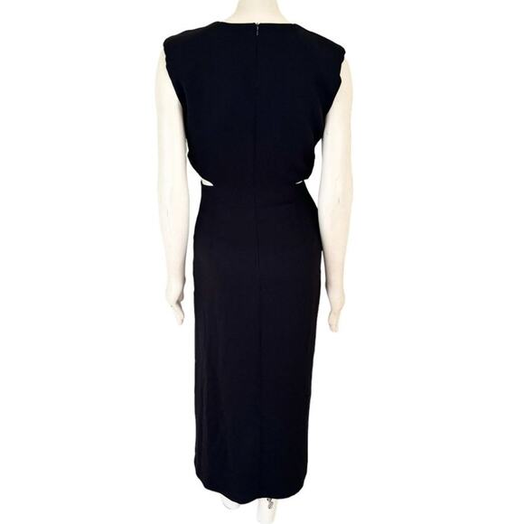 NWT ZARA Side Slit Cutout Maxi Dress in Black SZ XS - Picture 9 of 13